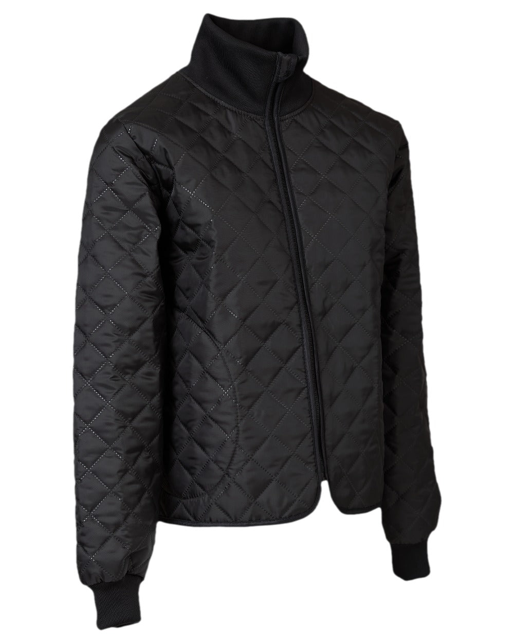 Black Coloured Elka Womens Thermal Jacket on white background