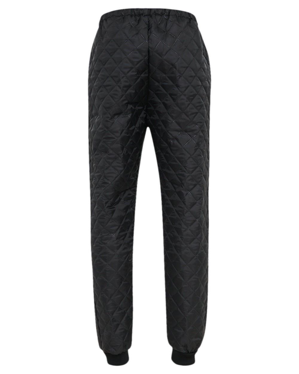 Black Coloured Elka Womens Thermal Trousers on white background
