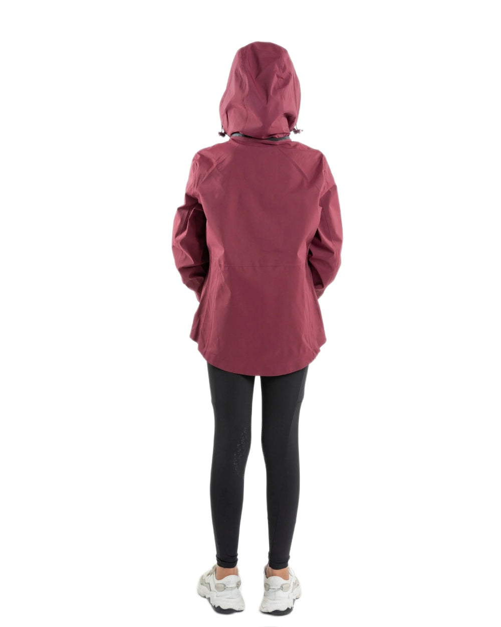 Plum Equidry Childrens Varsha Waterproof Jacket on white background