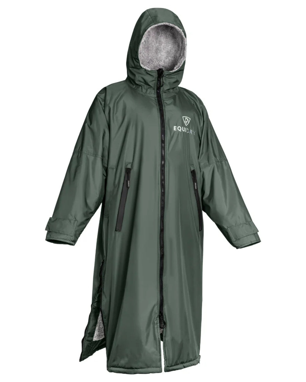 Black Forest Green coloured Equidry Womens Original All Rounder Waterproof Coat on white background