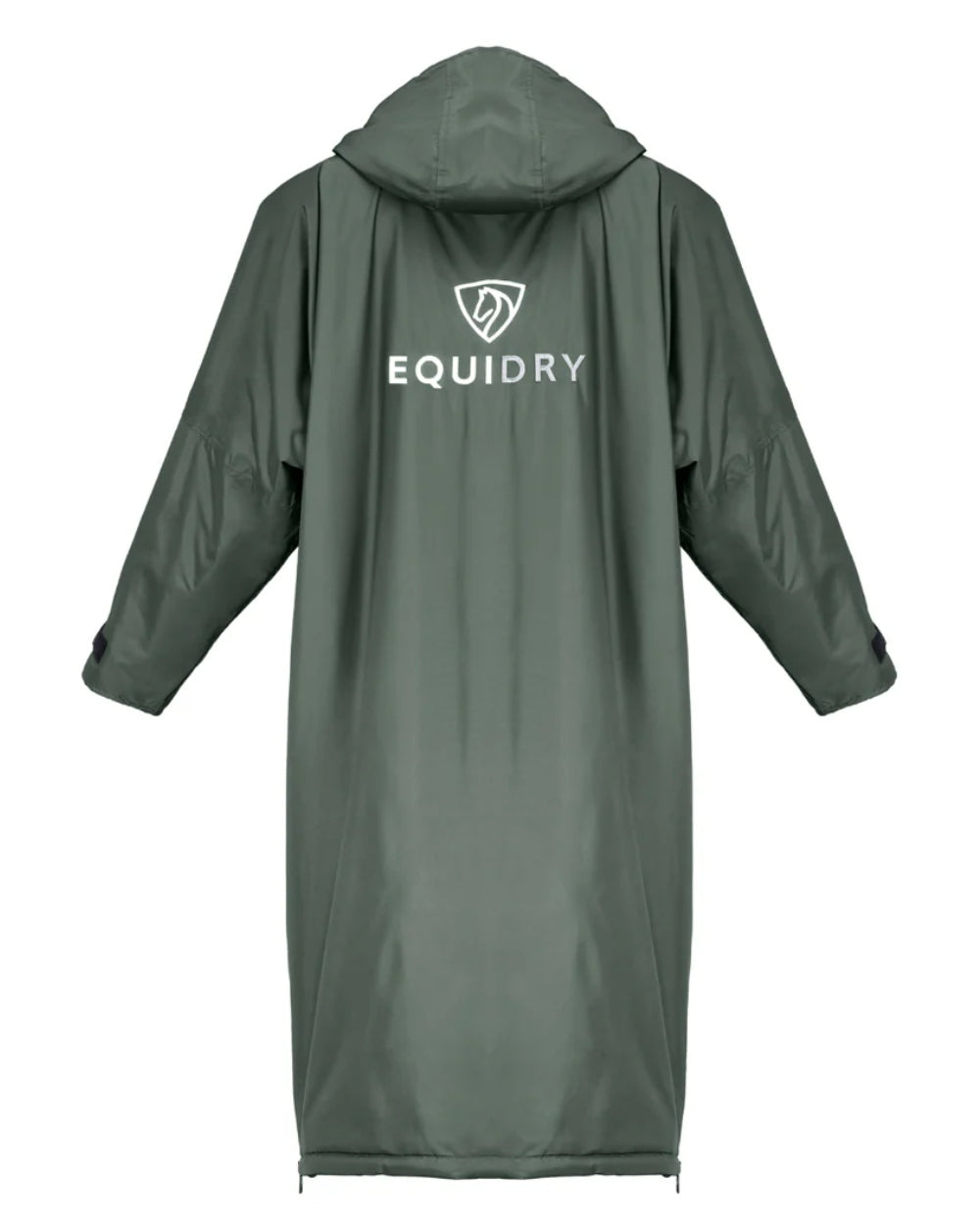 Black Forest Green coloured Equidry Womens Original All Rounder Waterproof Coat on white background