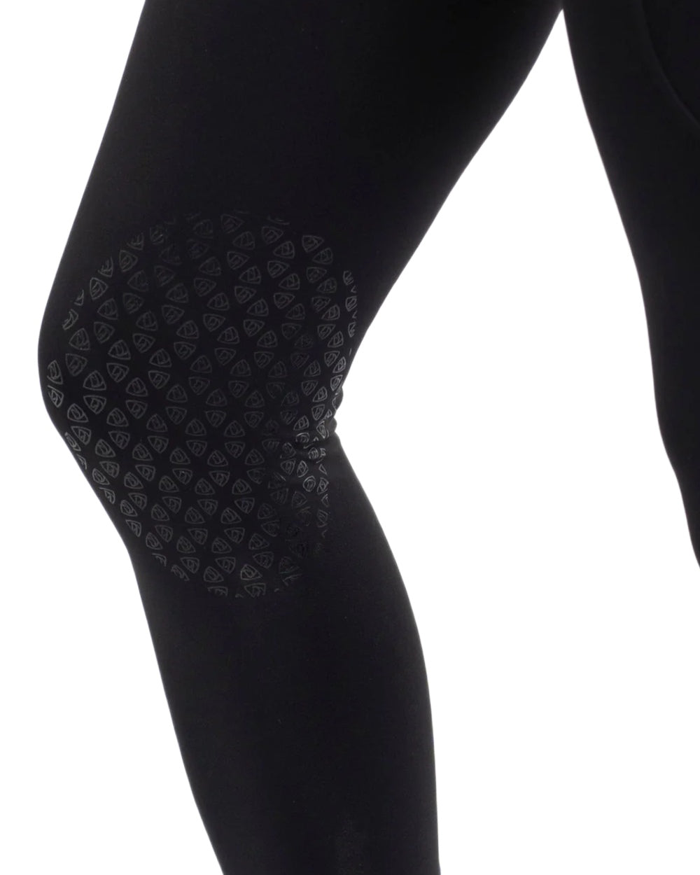Black White coloured Equidry Womens Water Repellent Leggings on white background