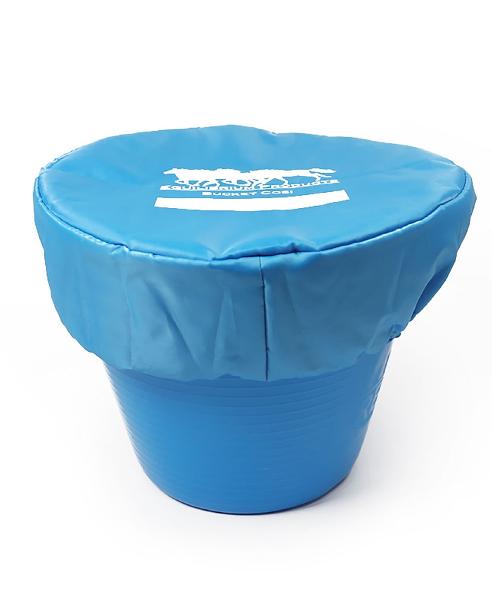 Blue coloured Equilibrium Bucket Cosi on white background