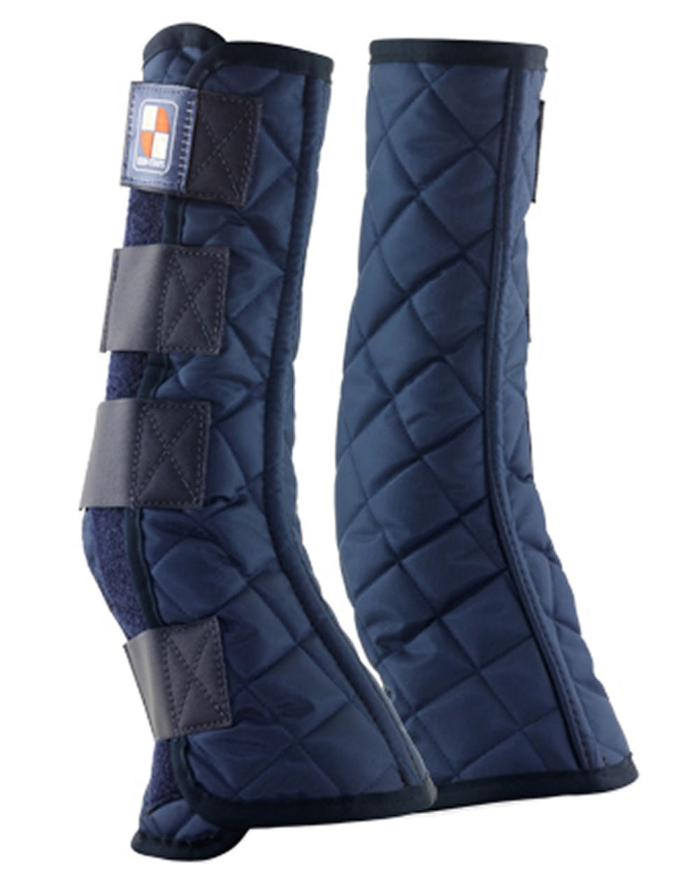 Blue coloured Equilibrium Equi-Chaps Stable Chaps on white background
