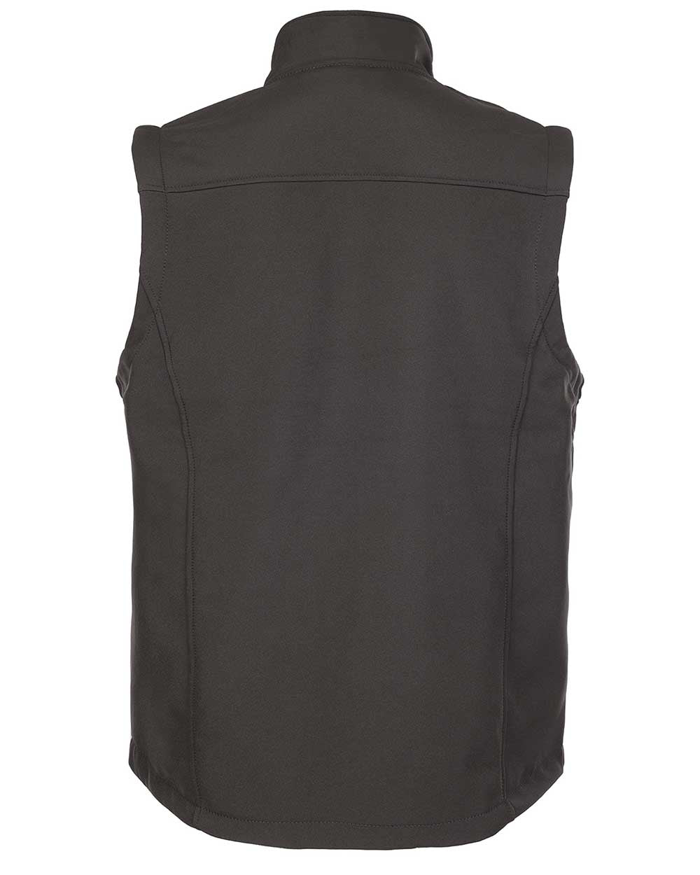 Black coloured Fort Breckland Softshell Bodywarmer on white background