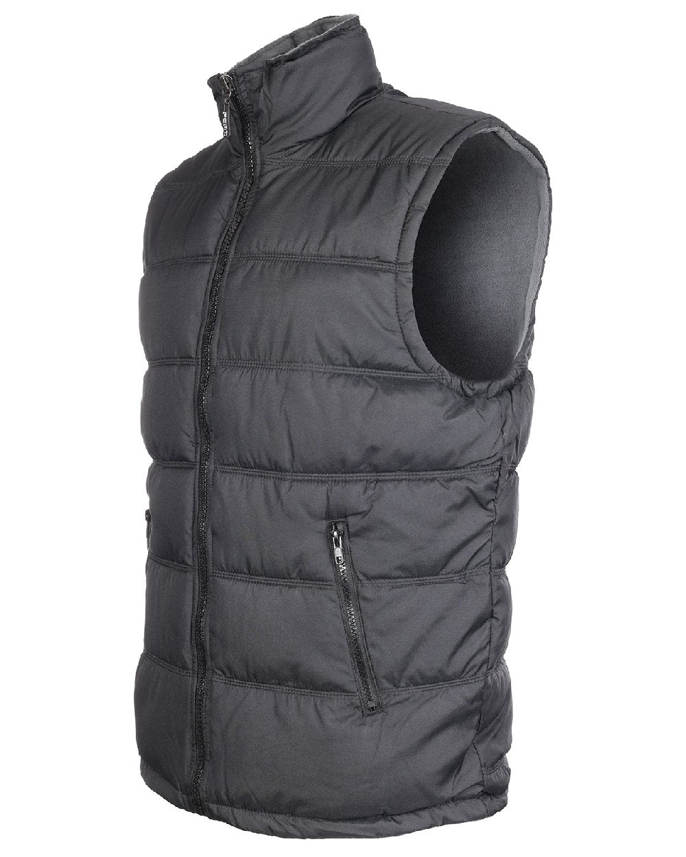 Black coloured Fort Downham Bodywarmer on white background