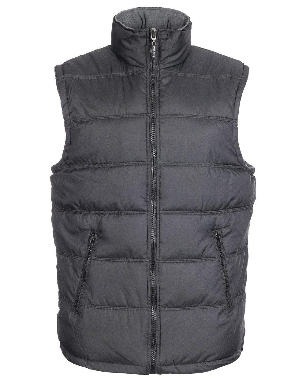 Black coloured Fort Downham Bodywarmer on white background