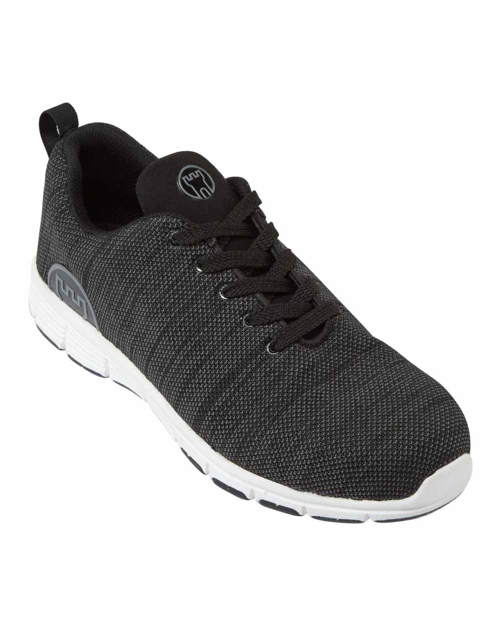 Black coloured Fort Elite Safety Trainer on white background