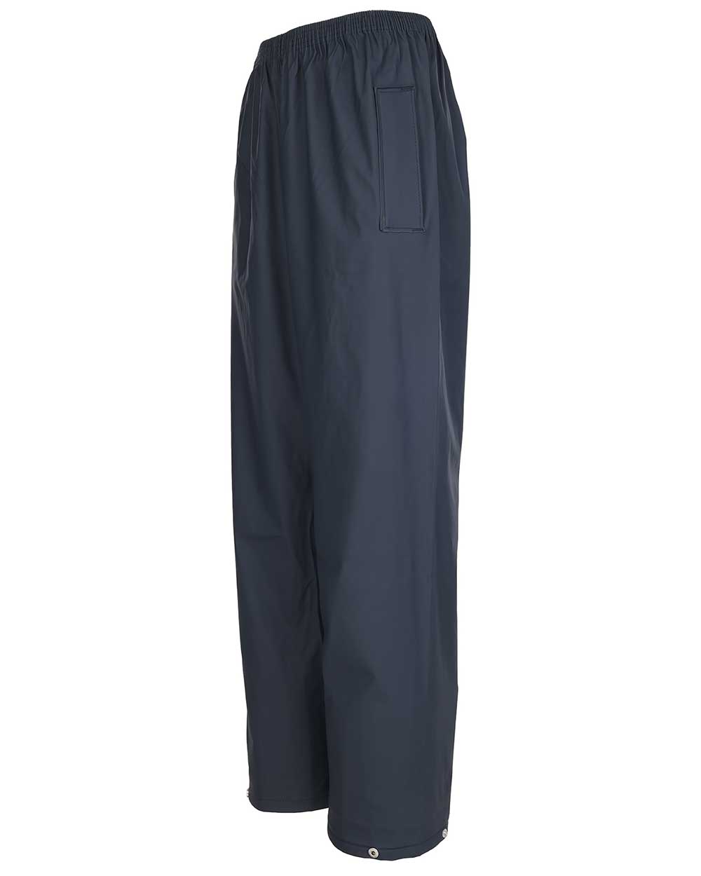 Navy coloured Fort Fortex Flex Waterproof Trousers on white background