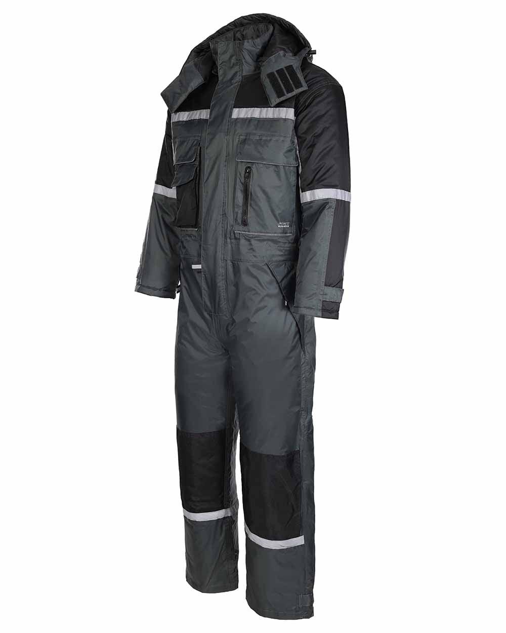 Green coloured Fort Orwell Waterproof Padded Boilersuit on white background