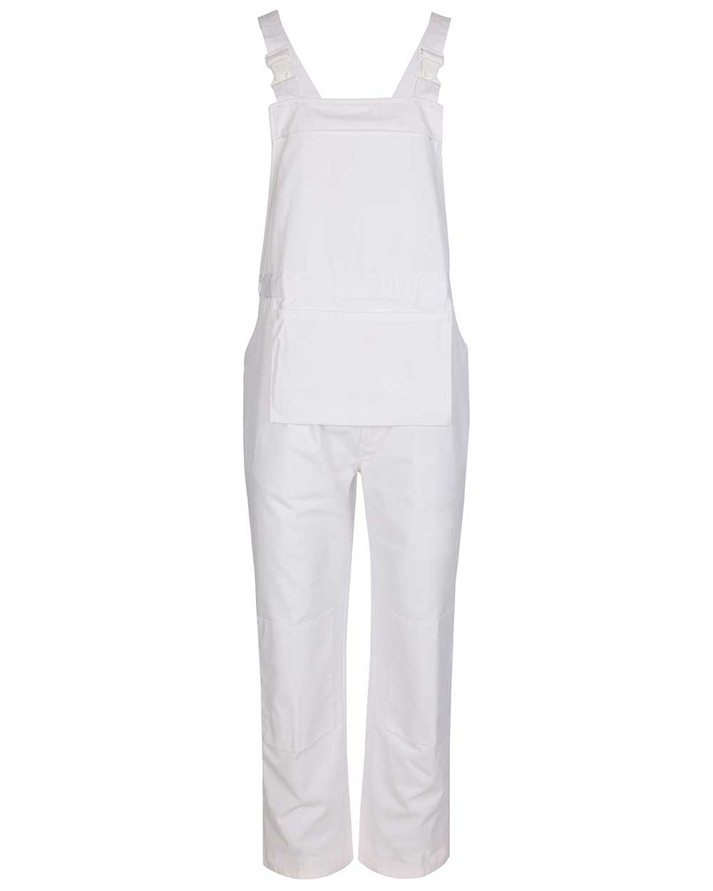 White coloured Fort Bib & Brace Overall Polycotton on white background