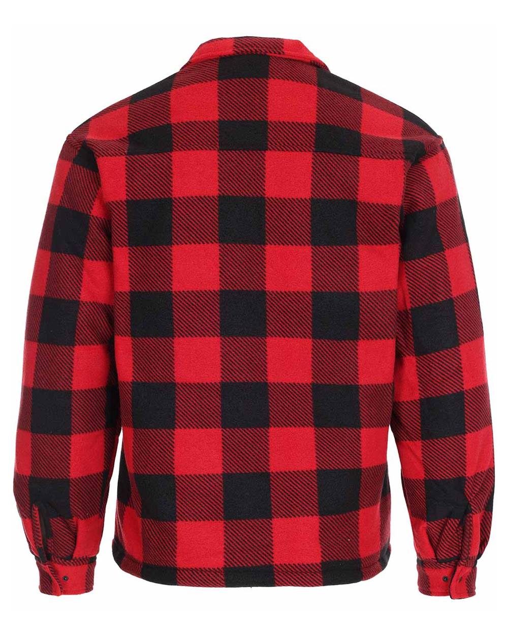 Red coloured Fort Portman Fleece Jacket on white background