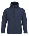 Navy Fort Holkham Hooded Softshell Jacket  #colour_navy-blue