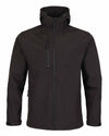 Black Fort Holkham Hooded Softshell Jacket  #colour_black