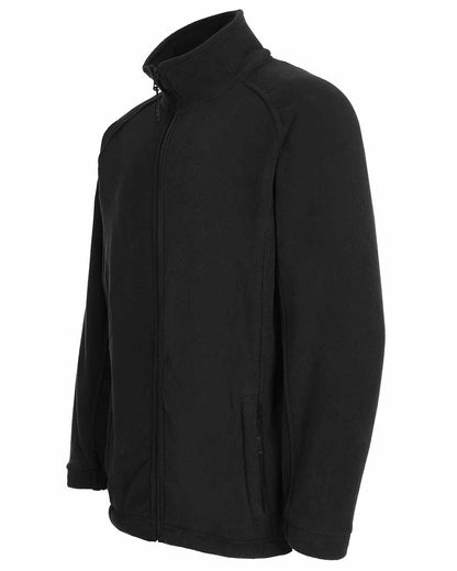 Full zip Fort Melrose Fleece Jacket in Black 