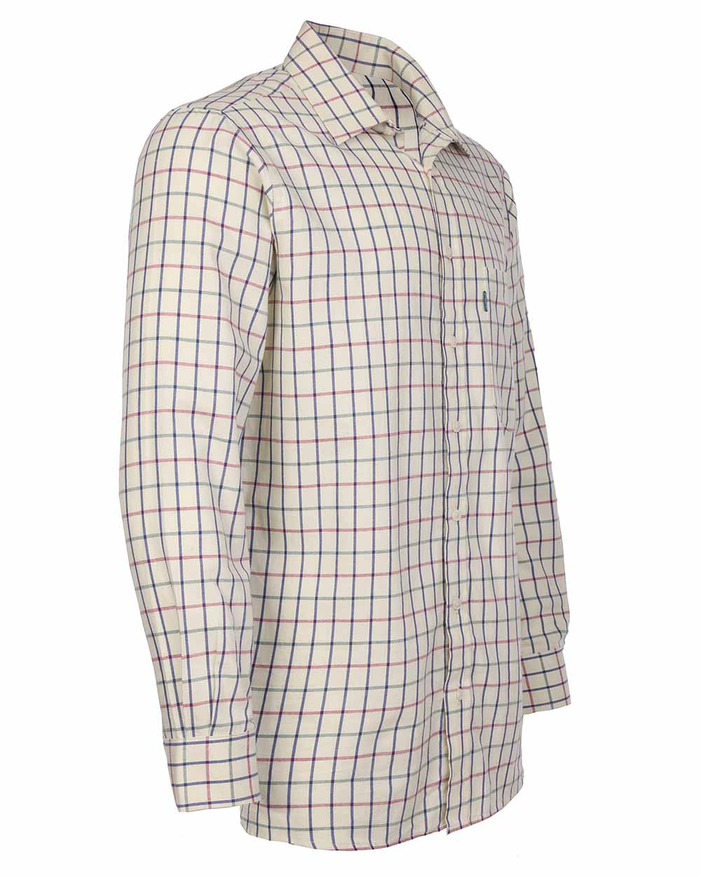 Sdie view Fort Melton Tattersall Check Shirt