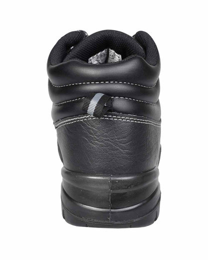 Padded back ankle cuff Fort Workforce Safety Boots in Black