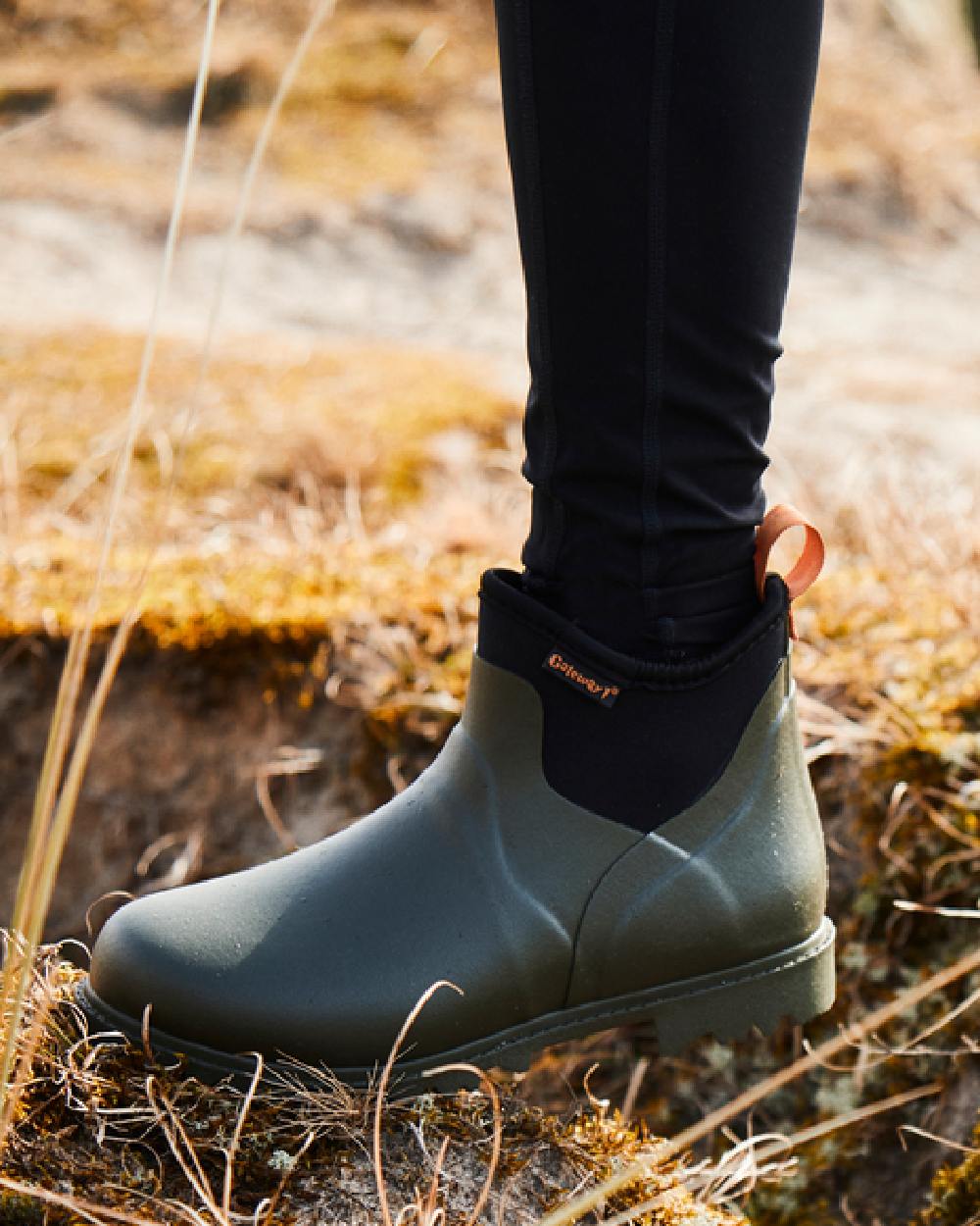 Khaki Coloured Gateway1 Ascot Lady 6 3mm Boots on outdoor background