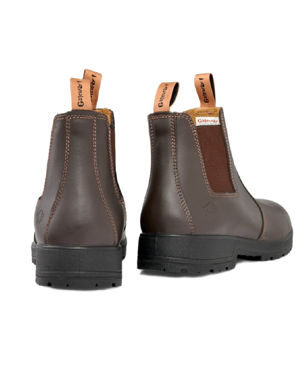 Coffee Coloured Gateway1 SD Lady 6" Pull-on Chelsea Boots on white background