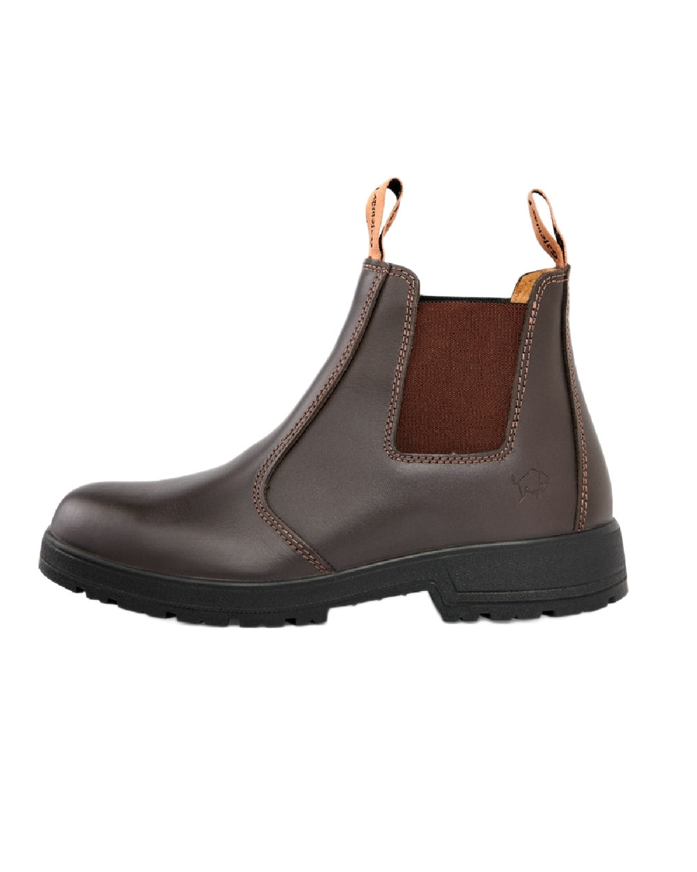 Coffee Coloured Gateway1 SD Lady 6" Pull-on Chelsea Boots on white background