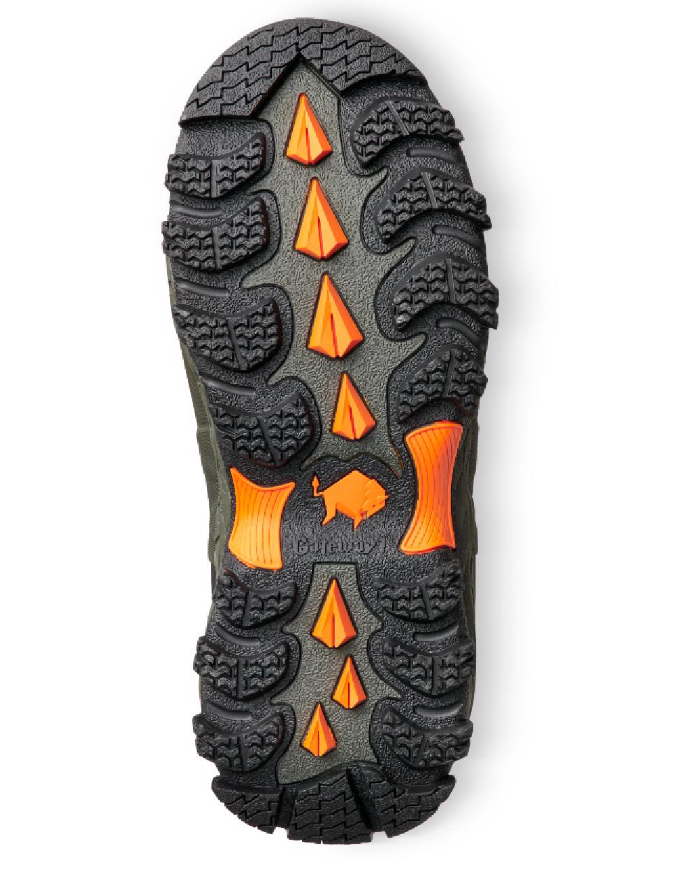 Dark Green Coloured Gateway1 Woodbeater 18" 7mm Side Zip Wellingtons on white background