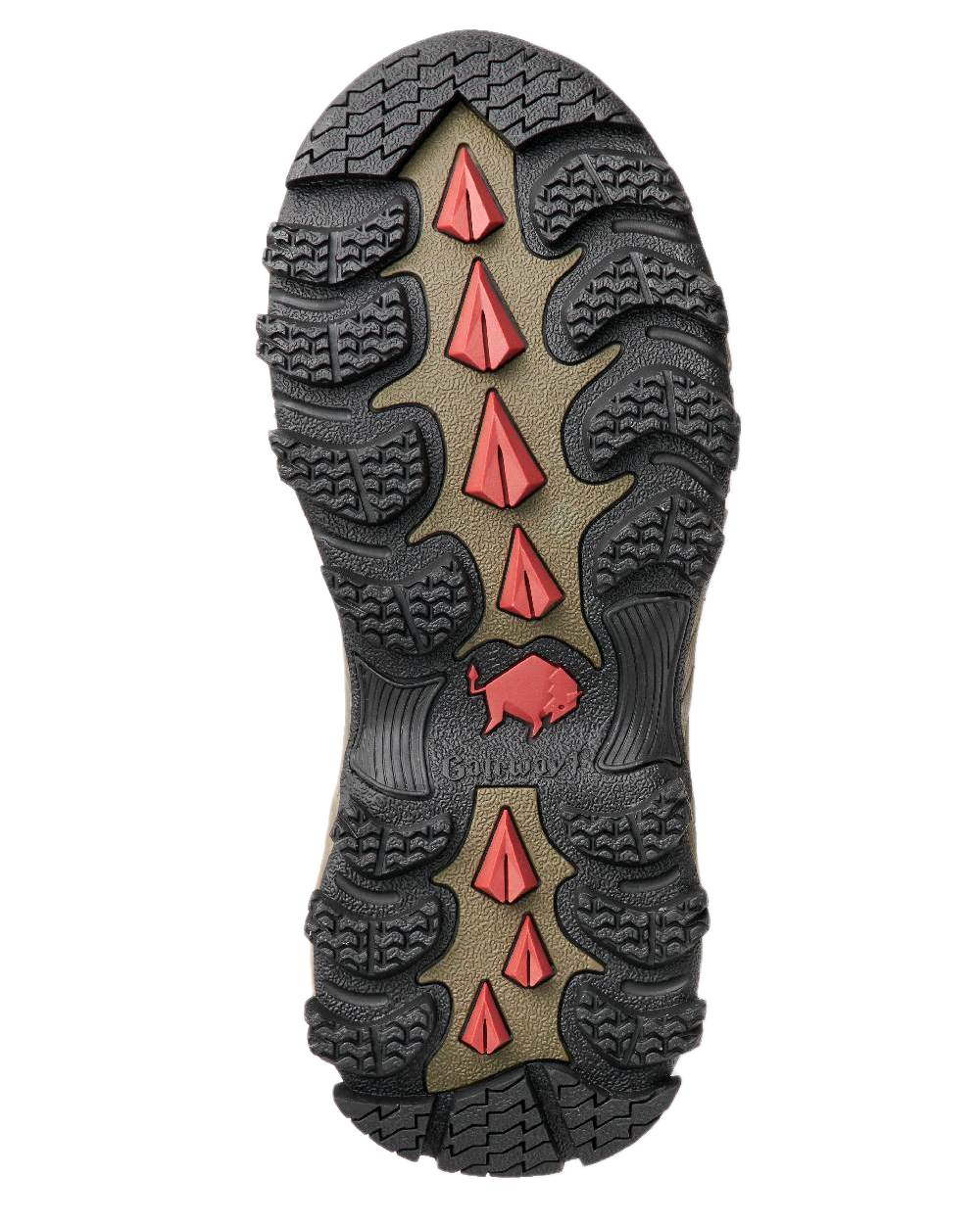 Olive Coloured Gateway1 Woodstalker Lady 17" Wellingtons on white background