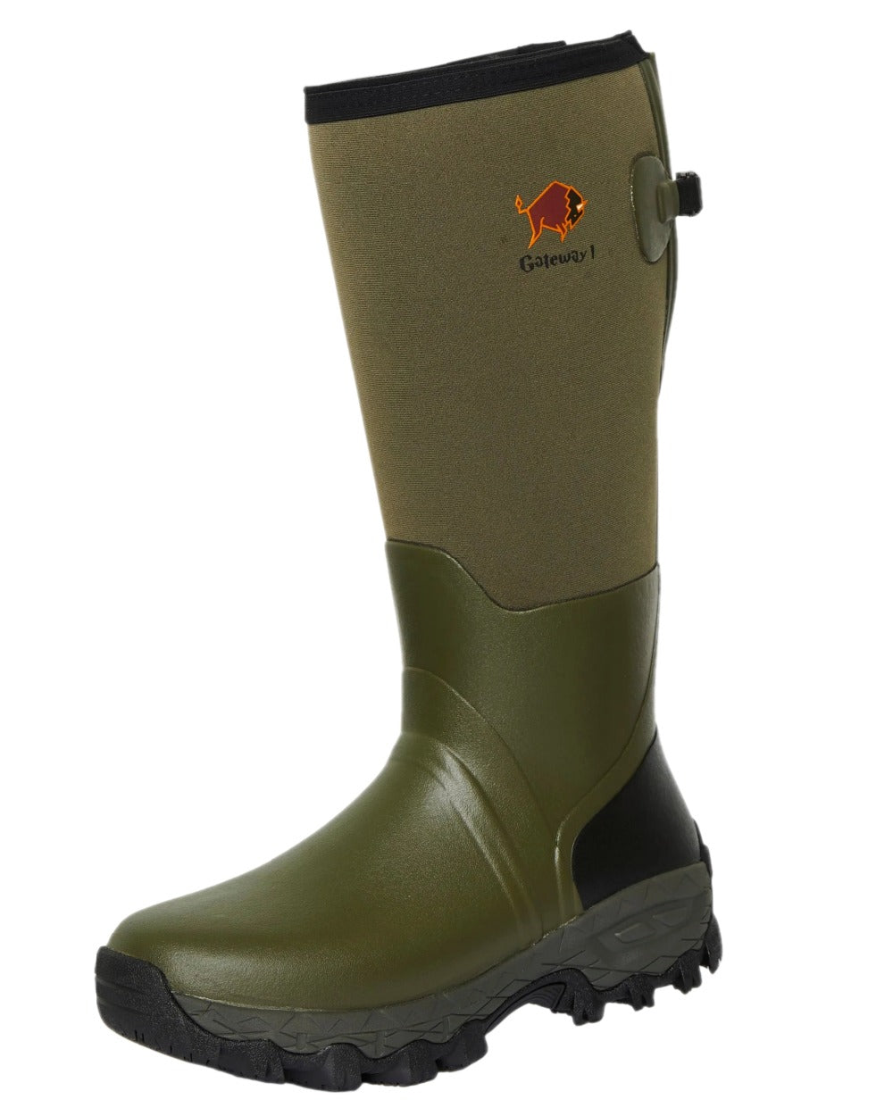 Khaki Coloured Gateway1 Woodwalker 18" 4mm Wellingtons on white background