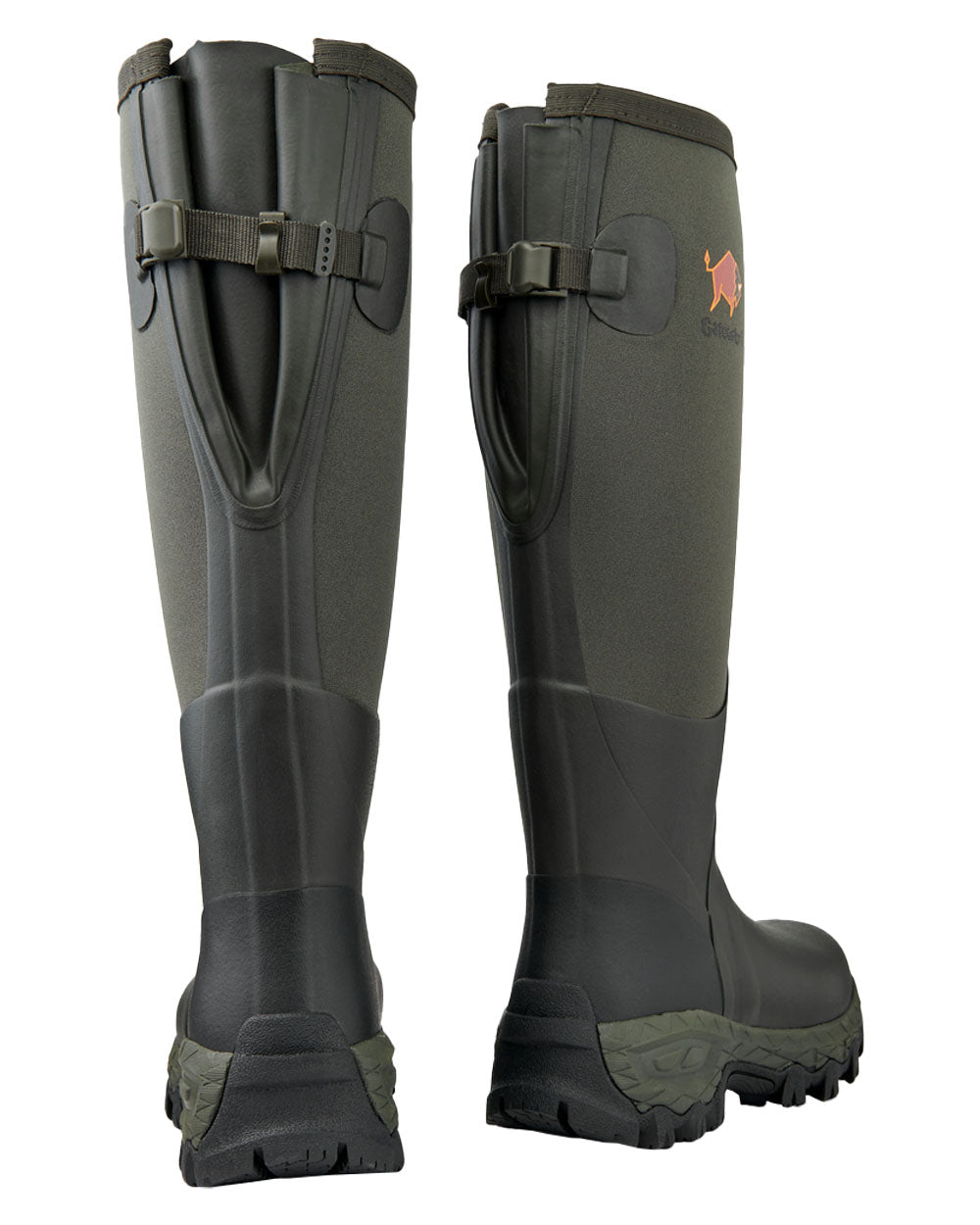 Forest coloured Gateway1 Woodwalker Lady 17" 4mm Wellingtons on White background