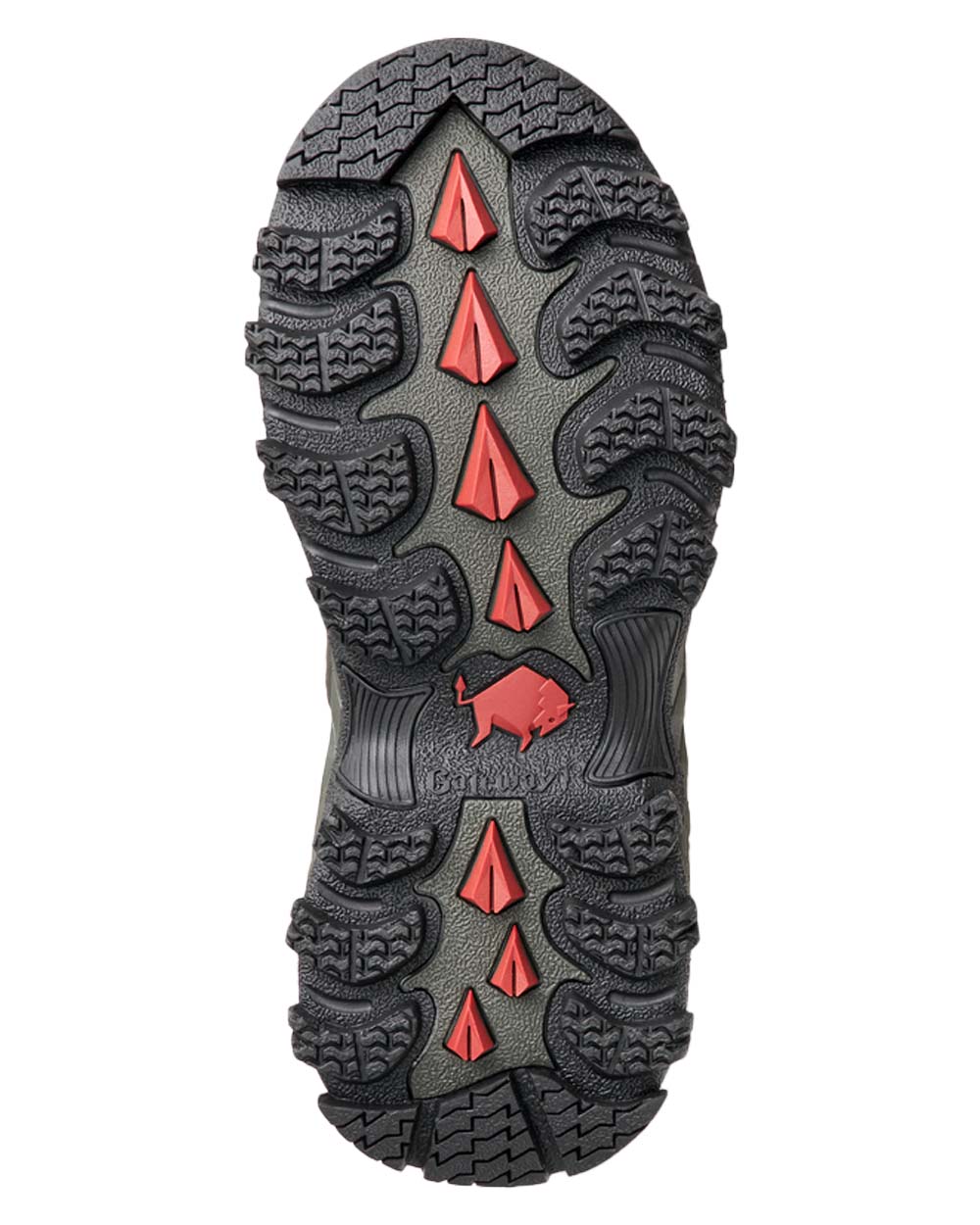 Forest coloured Gateway1 Woodwalker Lady 17" 4mm Wellingtons Sole on White background