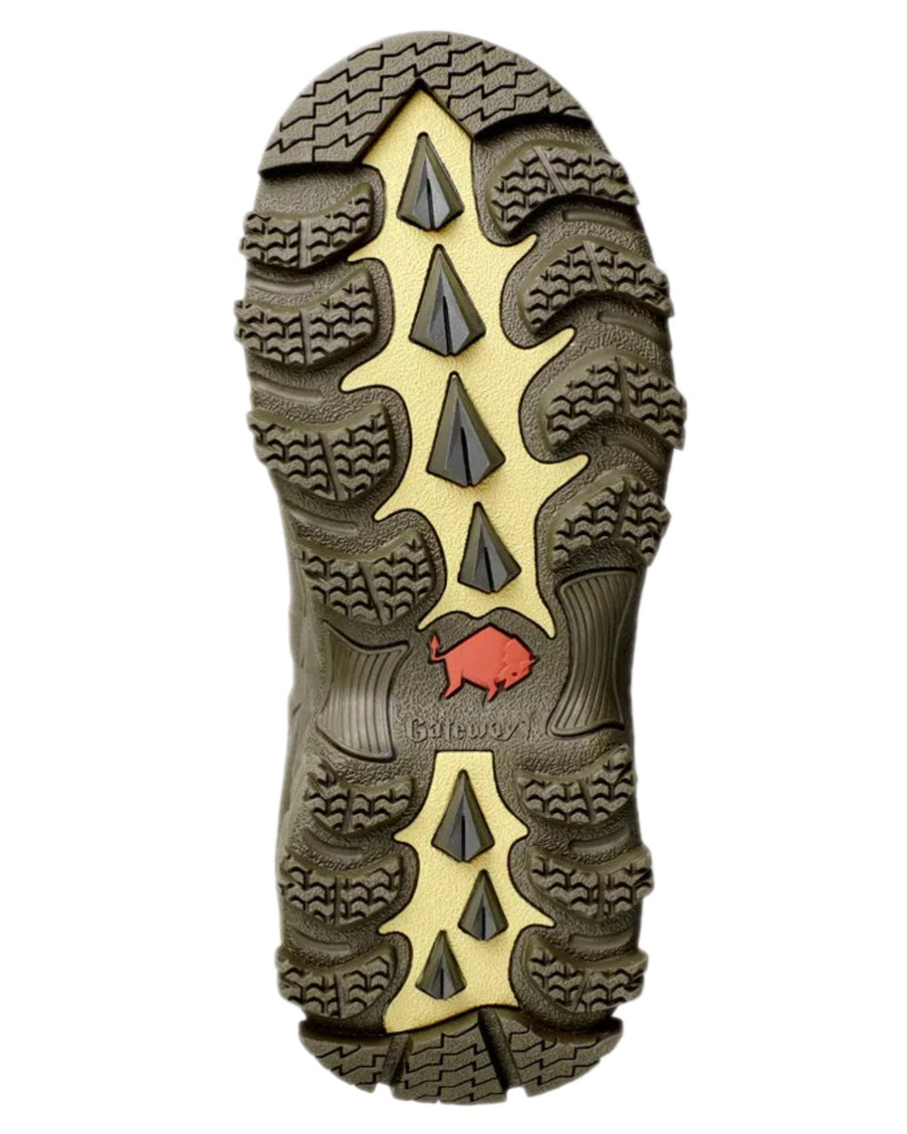 Walnut coloured Gateway1 Woodwalker Lady 17" 4mm Wellingtons on White background