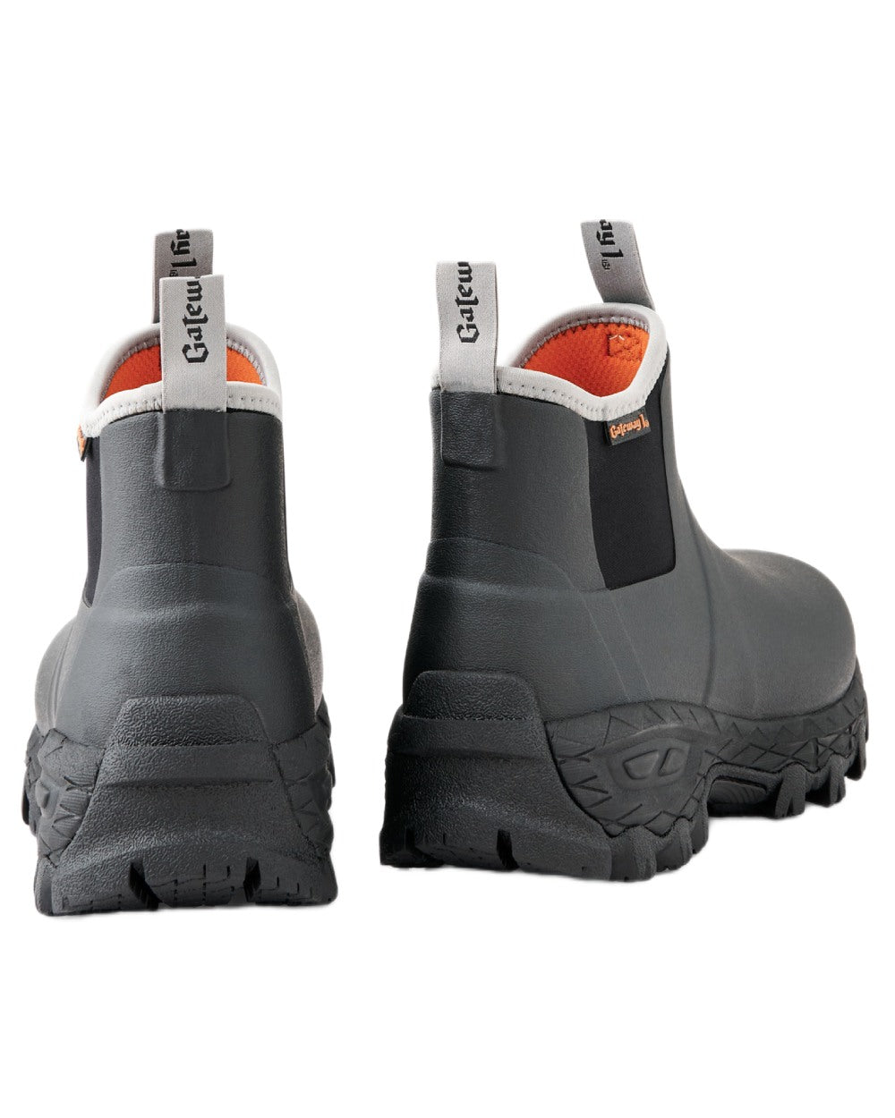 Black Coloured Gateway1 Woodwalker Lady 7" 4mm Boots on white background