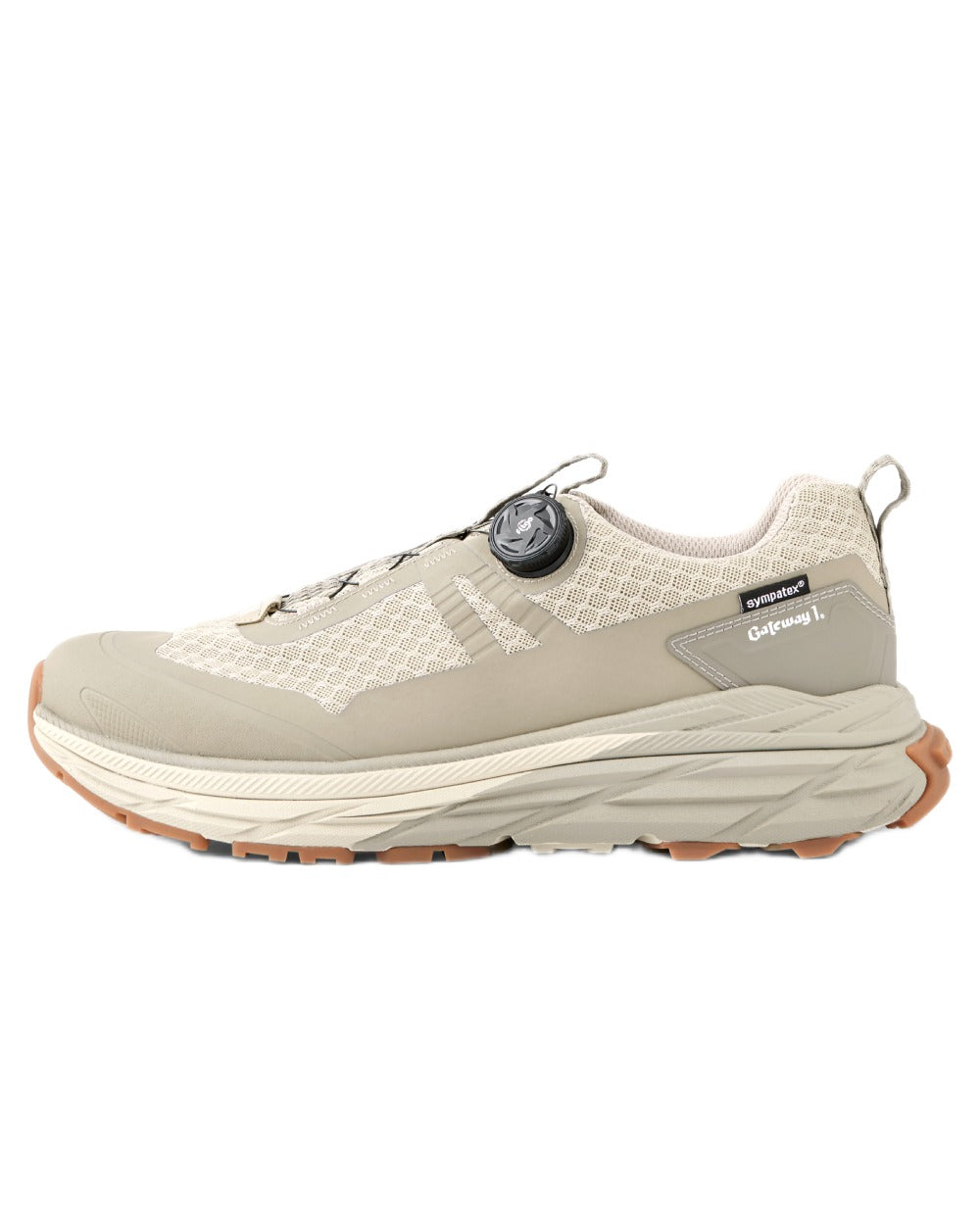 Beige coloured Gateway1 Cirrus 3" G1 Speed Lacing Shoes on white background