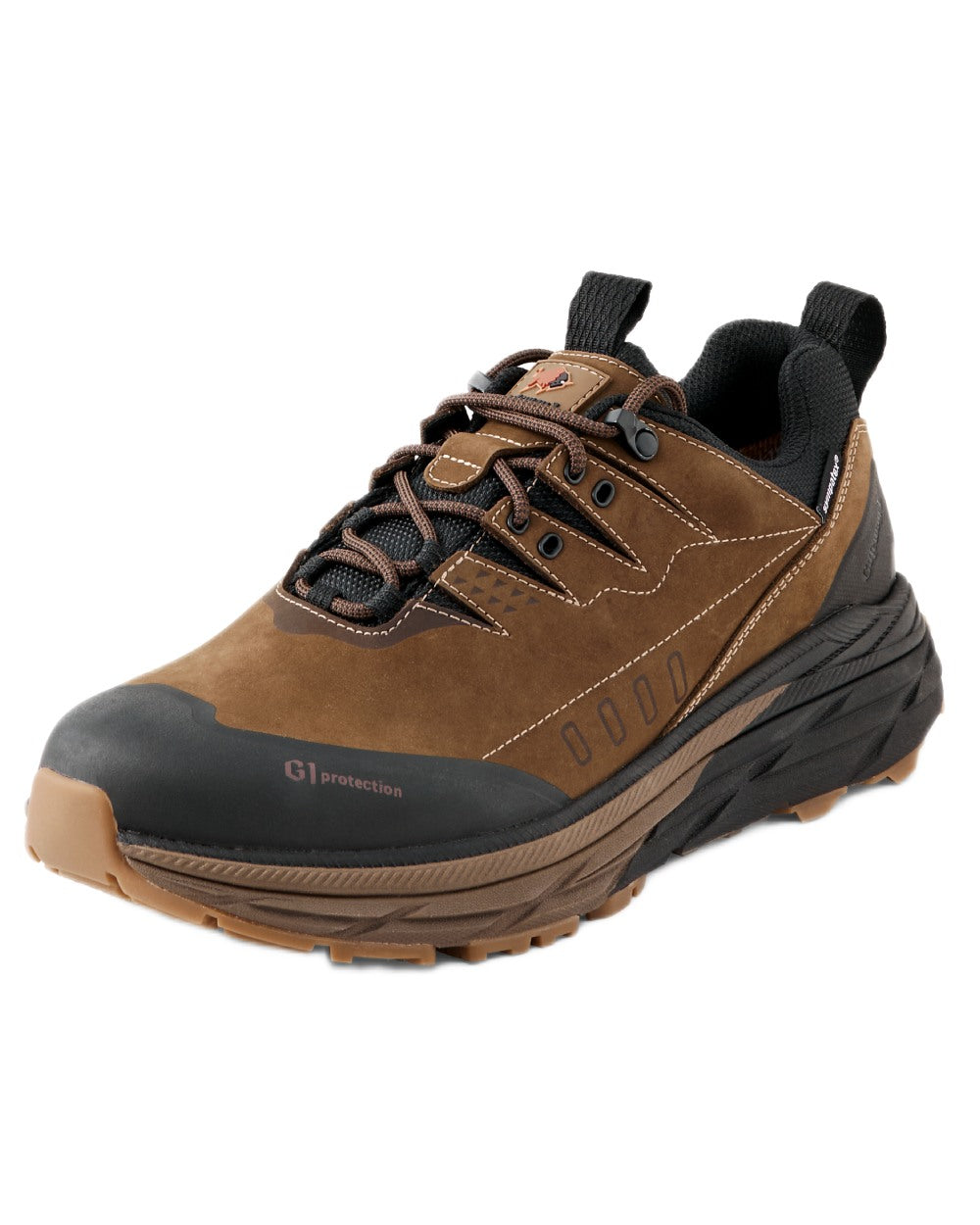 Coffee coloured Gateway1 Nimbo 3" Hiking Shoes on white background