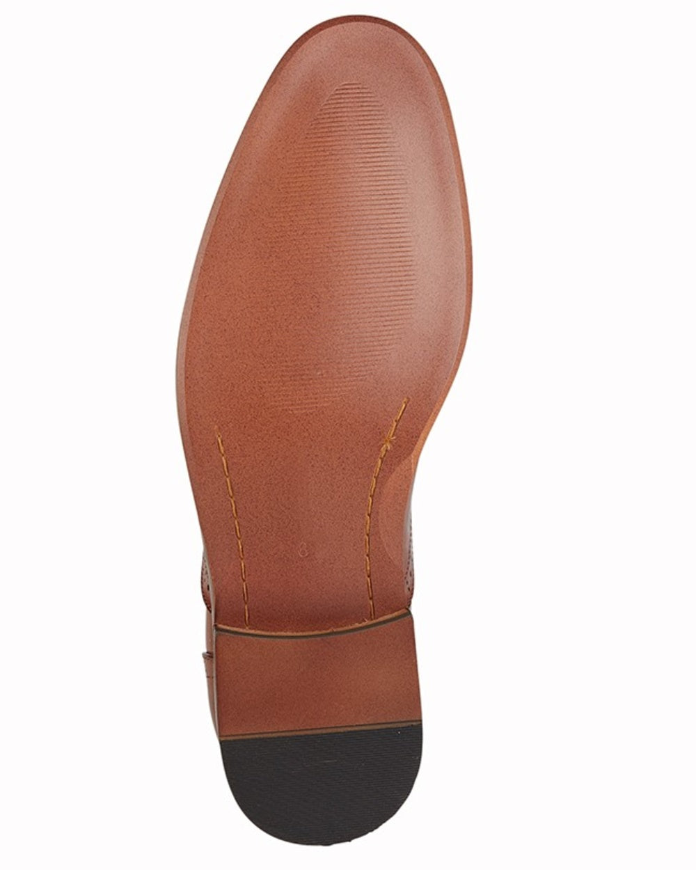 Oxblood coloured Goor Mens Capped Lace Oxford Brogue Shoes on white background