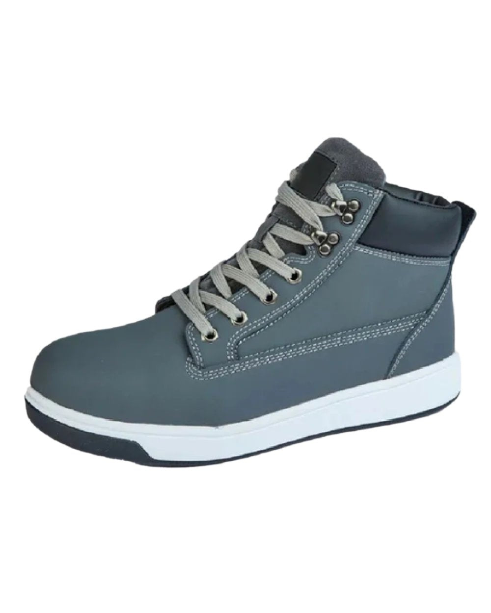 Grey coloured Grafters Safety Trainer Boots on white ackground
