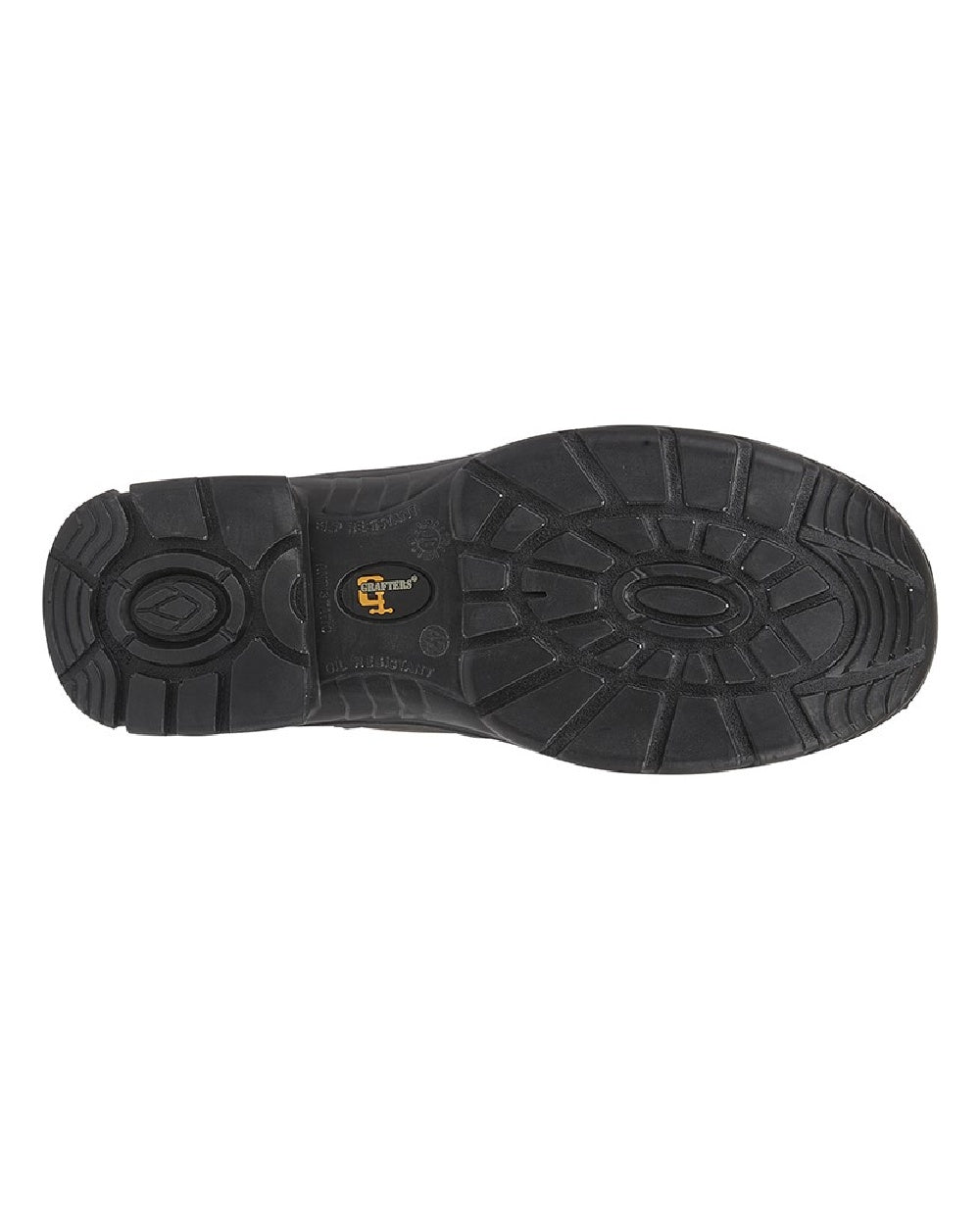 Brown coloured Grafters Super Wide EEEE Fit Water Resistant Safety Dealer Boots on white background