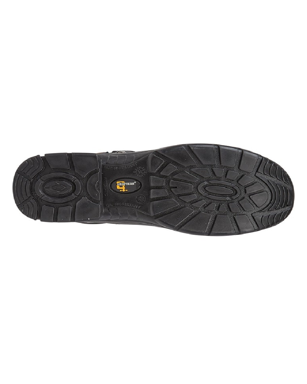 Brown coloured Grafters Super Wide EEEE Fitting Safety Boots on white background