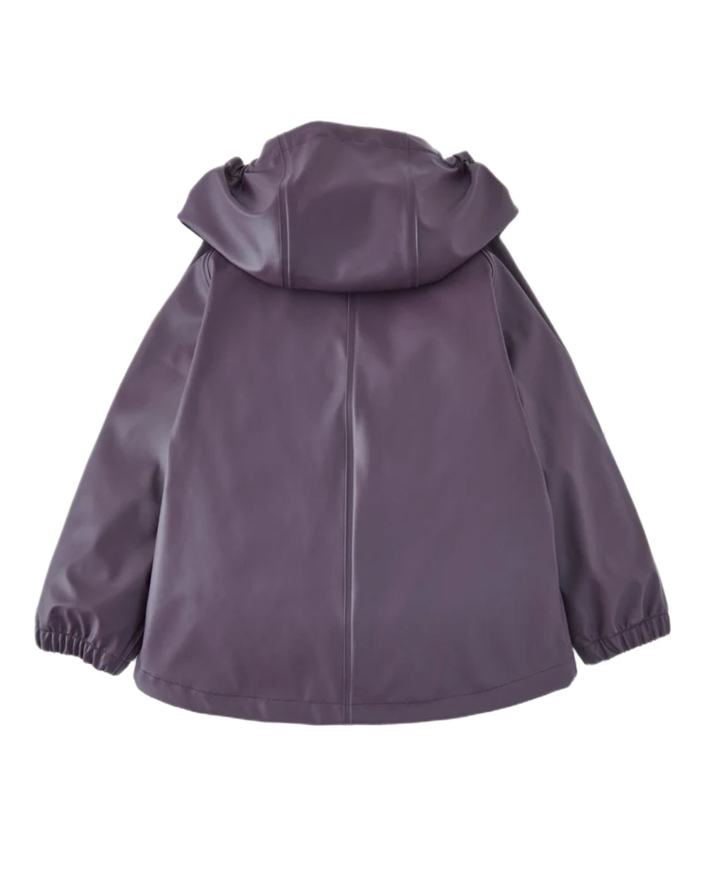 Amethyst Purple coloured Grass & Air Childrens Rainster Jacket on white background