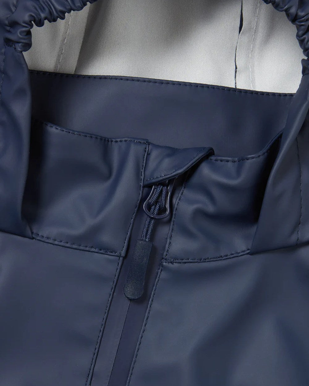 Navy coloured Grass & Air Childrens Puddle Suit on white background