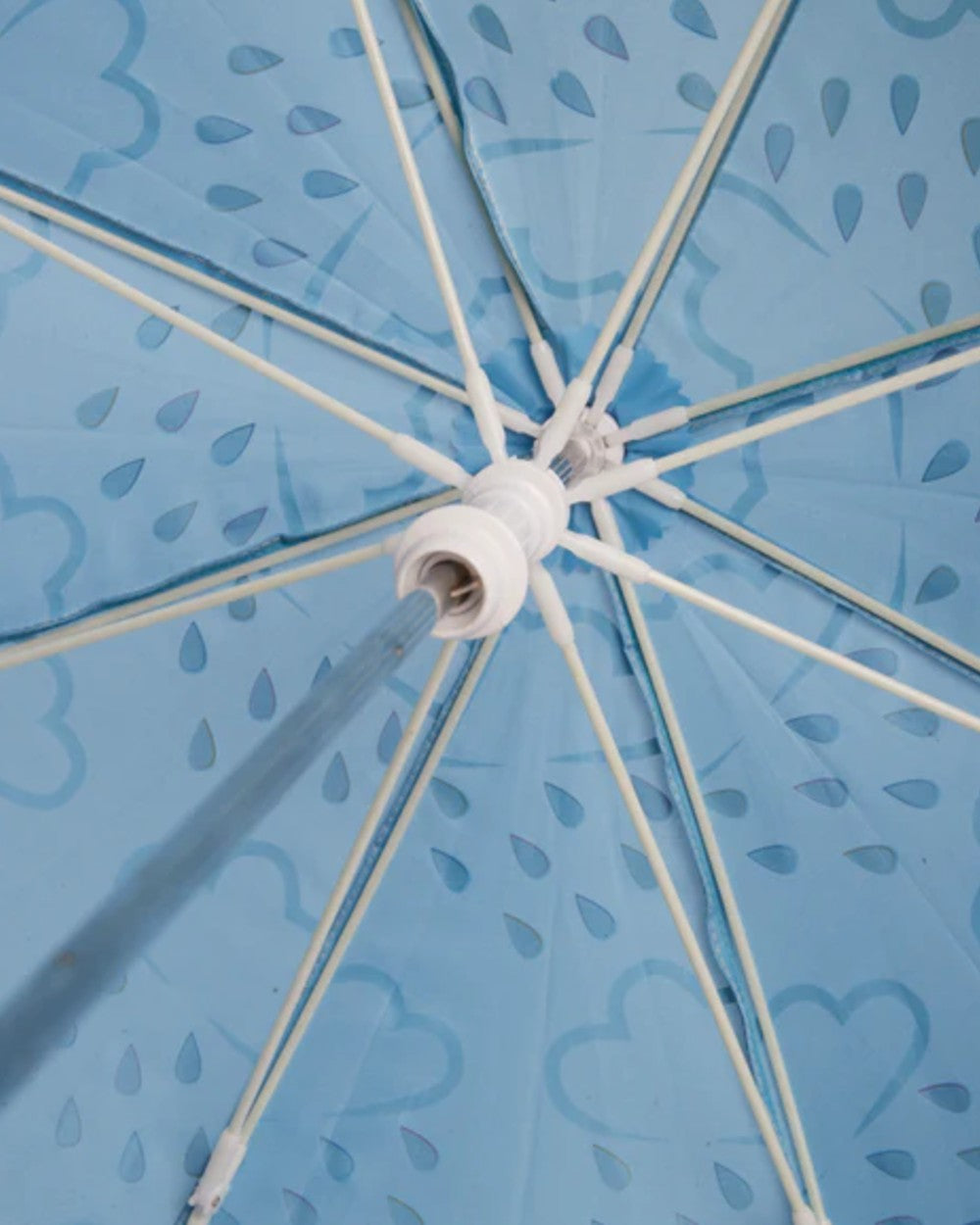 Baby Blue coloured Grass & Air Little Kids Colour-Revealing Umbrella on white background