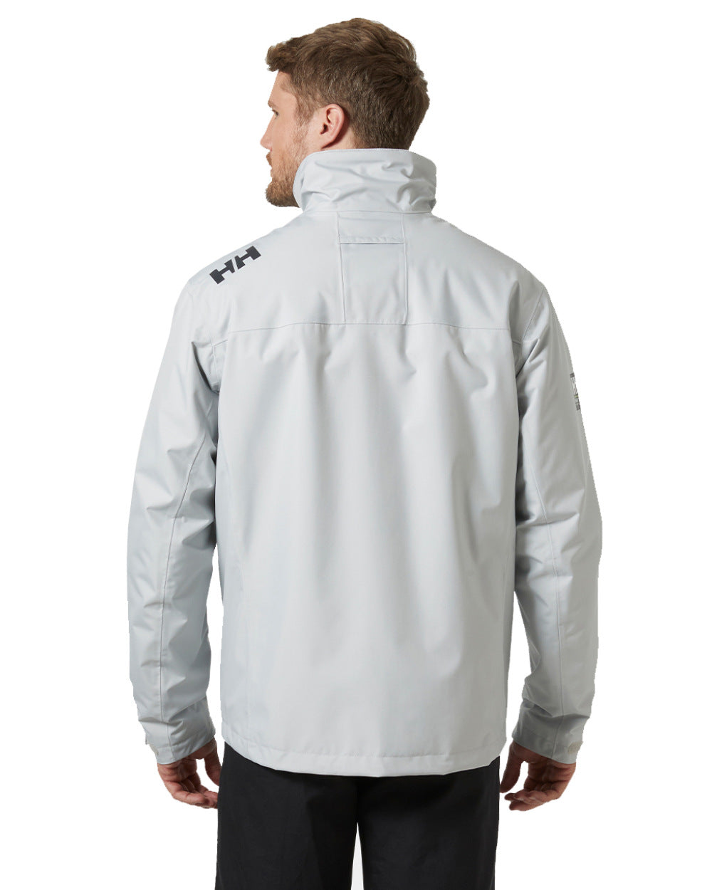 Grey Fog Coloured Helly Hansen Mens Crew Midlayer Jacket 2 On A White Background
