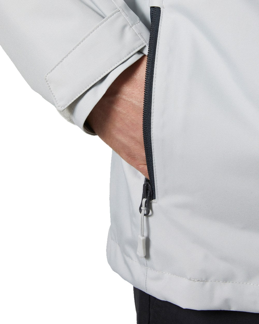 Grey Fog Coloured Helly Hansen Mens Crew Midlayer Jacket 2 On A White Background