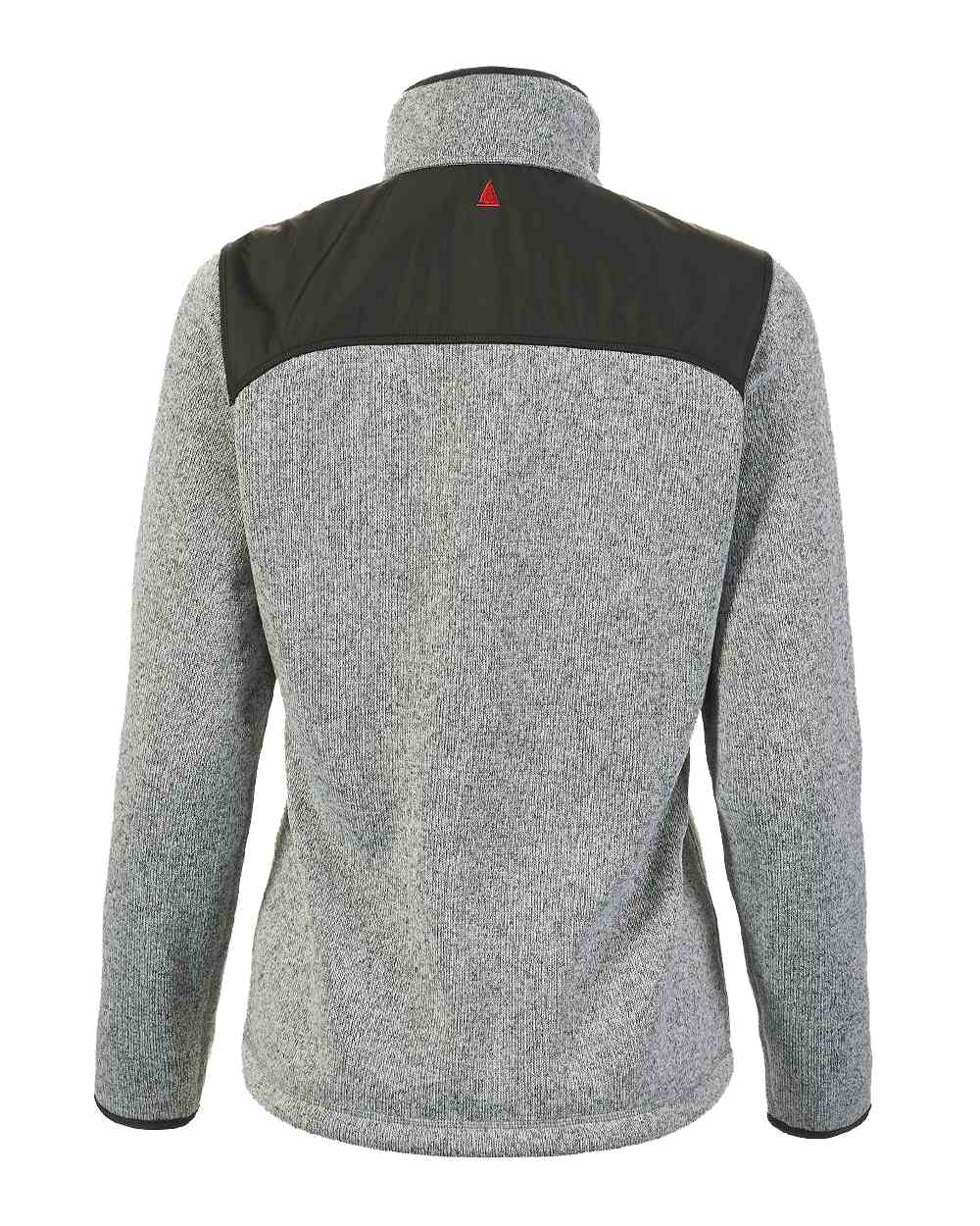 Grey Melange Coloured Musto Womens Knitted Fleece On A White Background