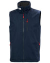 Navy coloured Helly Hansen Mens Crew Sailing Vest 2.0 on white background #colour_navy