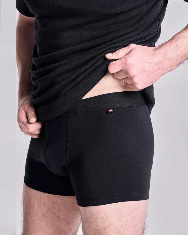 HJ Hall 2 Pack Cotton Stetch Trunks in Black