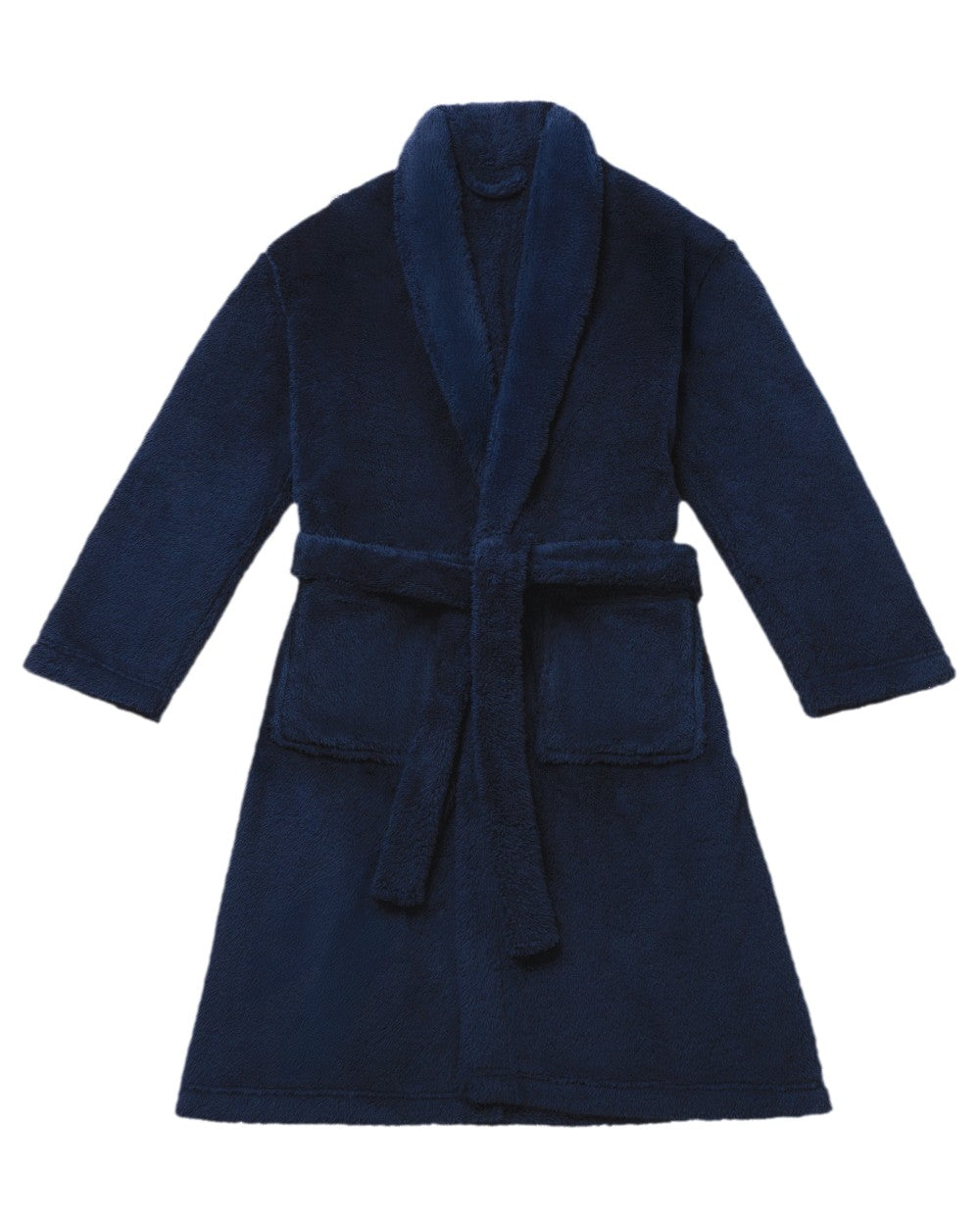 Navy Coloured HJ Hall Mens Dressing Gown on white background