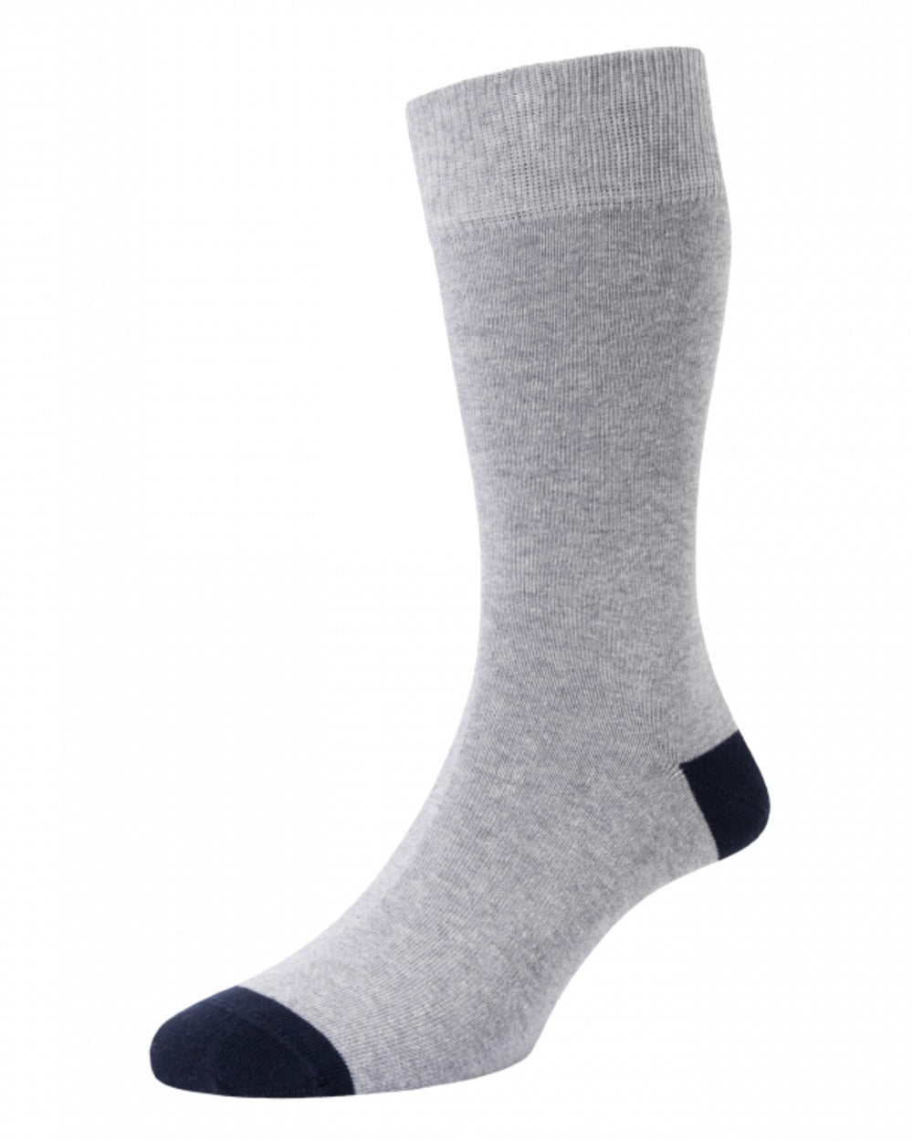 Navy Mix coloured HJ Hall Mens Garden Vegetables Motif Cotton Rich Socks 3 Pair Pack on white background