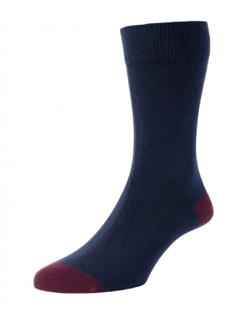 Slate Blue coloured HJ Hall Mens Golf 3 Pair Pack Socks on white background