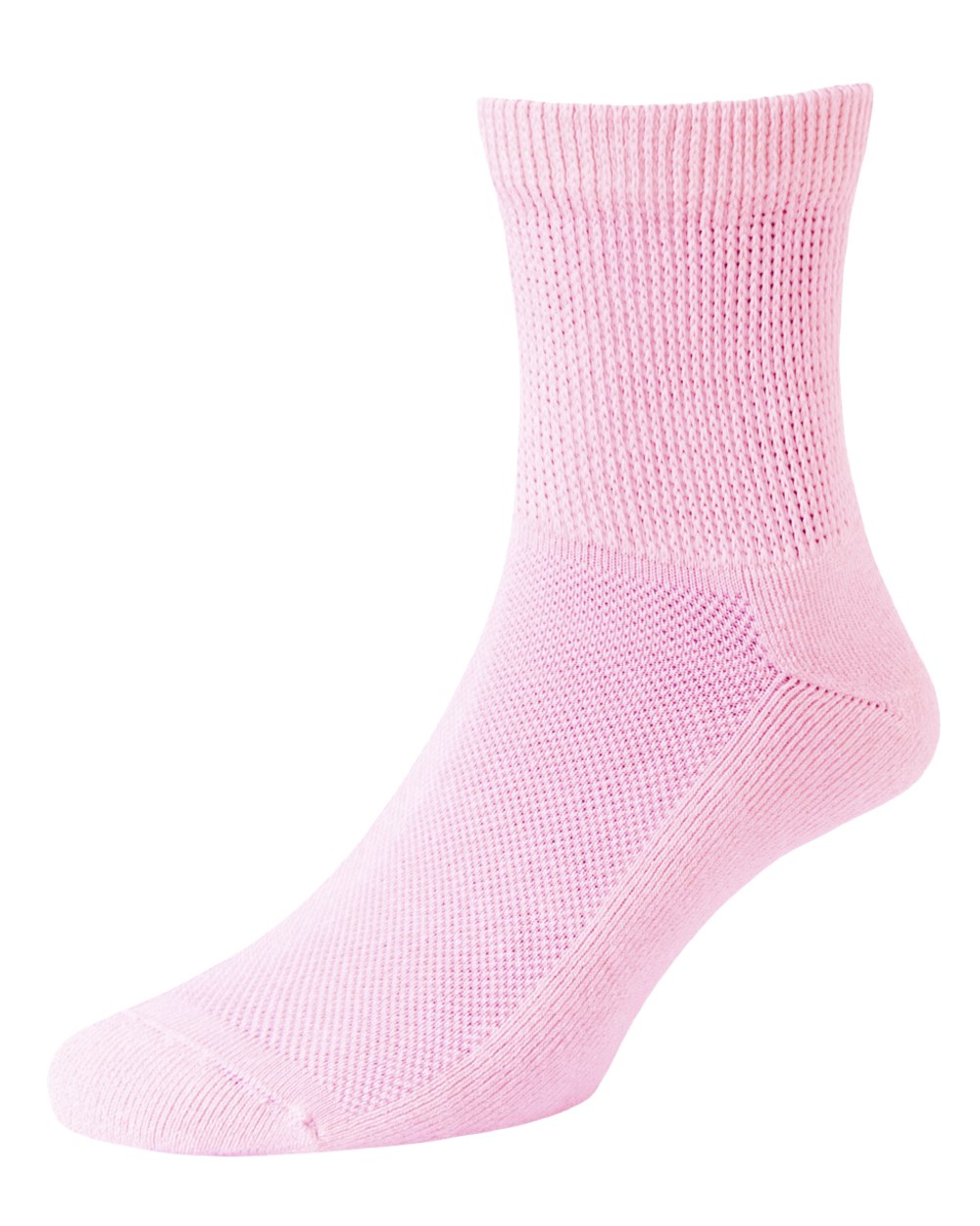Pink coloured HJ Hall Temperature Comfort Coolmax Fibre Bamboo Socks on white background