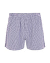 HJ Hall 2 Pack Pure Cotton Woven Boxers in Navy Check #colour_navy-check